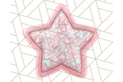 Cute Puffy Star Clipart PNG, 3D Glossy Pastel Stars Clip Art Product Image 4