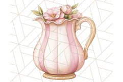 Pastel Tea Clip Art PNG with Sweets and Floral Accents Png Product Image 4