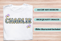 Cottagecore Alphabet png clipart, Floral letters doodle Product Image 6