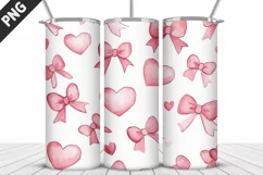 Lovely Hearts Tumbler Design | Valentine's Day Tumbler Wrap Product Image 5