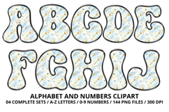 Fairytale Princess Alphabet Letters &amp; Numbers Clipart PNG Product Image 2