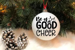 Be of good cheer SVG, Christmas Round Ornaments SVG Product Image 4