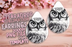 Whimsical Owl Print Earrings Product Image 1