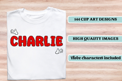 Happy Mouse Digital Papers, happy mouse doodle letters Product Image 7