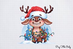 Funny Christmas Animals Clipart PNG Product Image 1