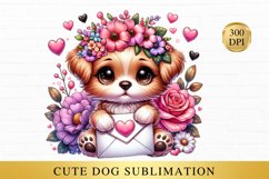 Cute dog sublimation, Animal clipart Product Image 1