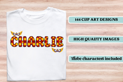 Superhero Alphabet png clipart, superhero letters doodle Product Image 6