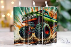 Racing Truck Tumbler Wrap Sublimation, 20oz Tumbler Wrap Product Image 1