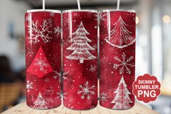 Christmas Red Tumbler | Christmas Tumbler Wrap Product Image 1