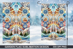 Garden Flag Sublimation| Christmas Garden Flag PNG Design Product Image 1