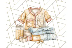 Cozy Laundry Day Clipart PNG Pastel Home Decor, Home Png Product Image 4
