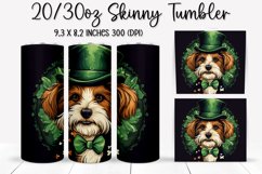 St. Patrick&#039;s Day DOG - Tumbler Sublimation Design Product Image 1