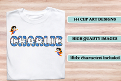 Superhero Digital Papers, superhero doodle letters Product Image 7