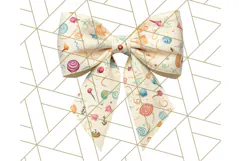 Halloween Bow Clipart, Bright Holiday Ribbon PNG Product Image 4