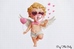 Retro Valentine Day Clipart PNG Product Image 1