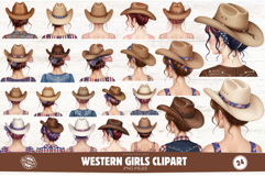 Western Girls Clipart Product Image 1