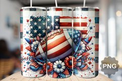 4th Of July Football Tumbler Bundle - 30 Designs Product Image 13