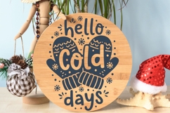 Hello Cold Days Svg, Sweater Weather Svg, Winter Season Svg. Product Image 7