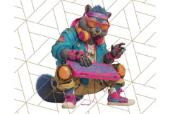 Forgotten 80s Cartoon Clipart PNG, Retro Animal Heroes Product Image 4