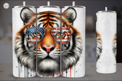 4th of July| Tiger Sublimation, 20 oz Tumbler Wrap Product Image 5