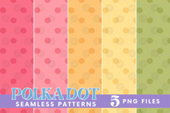 Coquette Easter Polka Dot Seamless Pattern Surface Bundle Product Image 1