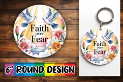 Sweet Circle Car Coaster Design, Religious Product Image 1
