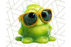 Slime Monster Clipart, Colorful Goo Graphics Png Product Image 4