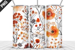 Flowers Tumbler Wrap | Sublimation Design | Tumble PNG Product Image 5