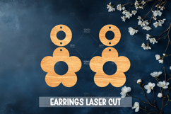 Summer Style Laser Cut Earrings SVG File Product Image 1