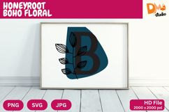 Honeyroot Boho Floral Monogram Product Image 1