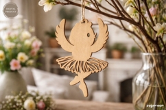 Spring Ballerina Chicken SVG Bundle | Glowforge | Laser Cut Product Image 3