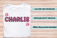 Valentine Alphabet Clip Art, valentines day letters doodle Product Image 6