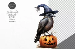 Halloween clipart, Raven clipart, Autumn clipart Product Image 1
