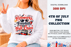 Fireworks Freedom Chaos PNG | Sublimation DTF Product Image 12