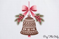 Pink Christmas Gingerbread sublimation Clipart PNG Product Image 1