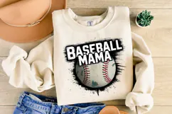 Baseball Mama Clipart | Baseball Png | Sublimation Product Image 2