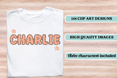 Pastel Patchwork Alphabet &amp; Numbers PNG Clipart Product Image 6