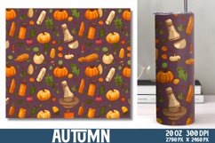 Autumn Tumbler Wrap, Tumbler Wrap PNG Product Image 1