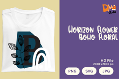 Horizon Flower Boho Floral Monogram Product Image 1