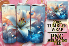 ENCHANTING JOY 20oz TUMBLER WRAP, 3D Flower Product Image 1