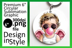 Unique Round Design Coaster PNG , Cupid Product Image 1