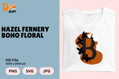 Hazel Fernery Boho Floral Monogram Product Image 1
