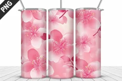 Flowers Tumbler Design | Valentine's Day Tumbler Wrap Product Image 5