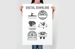 Dance Monogram SVG Bundle | Ballet Dancer Split Monogram Svg Product Image 4