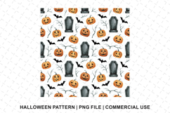 Happy Halloween Pattern Png | Sublimation | Digital Paper Product Image 1