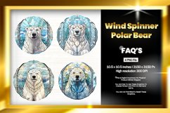 Polar Bear Wind Spinner Sublimation - 04 Variations Product Image 1
