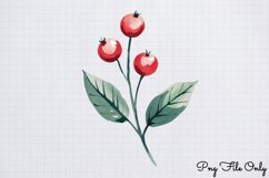 Cute Boho Christmas Watercolor Clipart Bundle Product Image 13