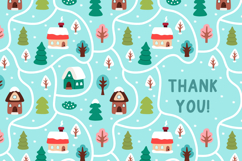 Christmas village map creator. Winter clipart and scenes kit Product Image 12