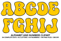 Summer Alphabet &amp; Numbers PNG Clipart Doodle Letters 300 DPI Product Image 2