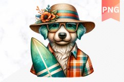 Summer Dog Sublimation - Clipart PNG Design Product Image 1